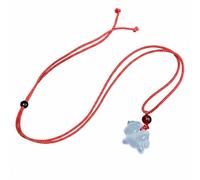 Baoblaze Ciondolo Cavallo Talismano Simbolico Ciondolo Animale Pietra Intagliata per Creazioni Collana Bracciale Portachiavi Calcedonio Finitura Levigata, Rosso