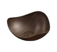Baoblaze Ciotola da portata, piatto per, decorazione semplice, piatto creativo per snack, vassoio per servire frutta per torte, sandwich, tavoli, Marrone Scuro
