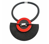 Baoblaze Collana con Cordino in Gomma, Rosso