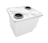 Baoblaze Coltivazione di Piante in Vaso per la Coltivazione di barili Olandesi, in Acqua Profonda per Senza Terra, Bianco