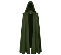 Baoblaze con Cappuccio Scenico Spalline Strutturate, Lungo e Scorrevole, per Fiere del Fumetto, Verde, 4XL