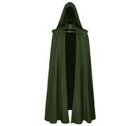 Baoblaze con Cappuccio Scenico Spalline Strutturate, Lungo e Scorrevole, per Fiere del Fumetto, Verde, XXL