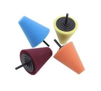 Baoblaze Cono in Spugna per Lucidatura Auto in Set da 4 Pezzi con Base Nera Adatto per Trapano Elettrico E Dettagli di Griglie