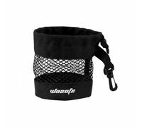 Baoblaze Contenitore da Golf Palla Borsa Rete Nylon Resistente con Gancio Facile Trasporto Organizer Adatto Allenamento Viaggio Pratica Giornaliera, Nero, Nero, Piccolo