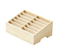 Baoblaze Contenitore da Ufficio in Legno con 12 Scomparti E Base Antiscivolo atto per Organizzare Piccoli Accessori Bancone Accoglienza E Tavolo Riunioni