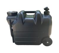 Baoblaze Contenitore per Acqua da Campeggio con Maniglia, capacità, Erogatore di Bevande da Viaggio, Secchio per Pesca, E Guida, Nero