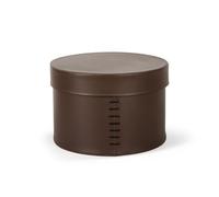 Baoblaze Contenitore Portaoggetti Rotondo con Coperchio Scatola Organizer Custodia in Pelle Dall’aspetto Elegante Cilindro Ordinato E Protezione dalla Polvere Adatto a Ingresso E Soggiorno, Marrone