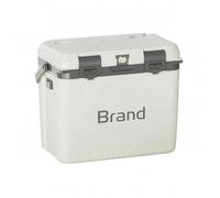Baoblaze Contenitore Termico Isolato Ghiacciaia Scatola Portatile con Maniglia Apribottiglie E Chiusura Mantenimento Adatto a Pranzi Picnic Outdoor, Bianco, 28L