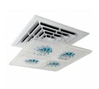 Baoblaze Copertura Griglia Deflettore Ventilazione Quadrato Pannello Direzionale Diffusore Flusso Compatibile con Prese Quadrate a Soffitto per Comfort Interno Adatto per Negozio