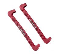 Baoblaze Copertura Pattini Ghiaccio Antiscivolo PVC Molla Regolabile Protezione Accessori Pattinaggio per Atleti Hockey Pattinatori Figura Uso Trasporto Conservazione, Red