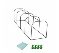 Baoblaze Copertura Serre Tunnel per Piante Protezione Invernale Materiale PE Struttura Acciaio PP Connettore Resistente Adatta a Giardinaggio Terrazza Balcone Cortile Esterno , 200-60-55cm