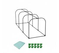 Baoblaze Copertura Serre Tunnel per Piante Protezione Invernale Materiale PE Struttura Acciaio PP Connettore Resistente Adatta a Giardinaggio Terrazza Balcone Cortile Esterno , 150-50-55cm