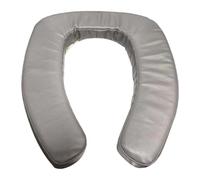 Baoblaze Copriwater più spesso con ventose, cuscino per sedile del water rialzato e imbottito resistente agli strappi domestici, Grigio