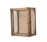 Baoblaze Cornice a Ombra da Parete con Sportello Apribile Multiuso Shadow Box in Legno Protettivo per e Cimeli, Esposizione Fiori Secchi, 5 Lati