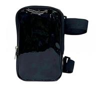 Baoblaze Coscia Donna Cintura Borsa Gamba Borsello Tasca per Esterno con Accesso Rapido E Chiusura a Zip Adatto per Viaggio Passeggiate Uscite Quotidiane, Nero, Nero