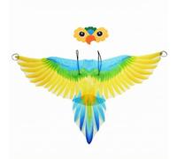 Baoblaze Costume Pappagallo Bambini Mantello Copricapo Travestimento con Mantello Silhouette Ampia E Cappuccio Becco Adatto per Rappresentazioni Sceniche Feste, Giallo-Y016, M