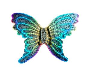 Baoblaze Costume per Palco Farfalla con Luci LED Luminescenti Sceniche Superficie a Mosaico Riflettente con Controllo Remoto Adatte per Spettacoli Fotografia Artistica Feste in Maschera