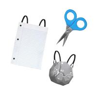 Baoblaze Costume Sasso Carta Forbici per Bambini, Accessori per Foto, Robusto, interattivo e Divertente