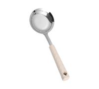 Baoblaze Cucchiaio Schiumarola a Maglie Fini in Acciaio Inossidabile, Portatile, Facile da Pulire, Separatore D'olio, Scolapasta Forato, Filtro per Pentole, Albicocca