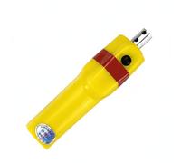 Baoblaze Cue Tip Grinder Accessorio Elettrico, Giallo, Smerigliatrice Elettrica Per Punta In Pelle + 3 Teste Di Smerigliatura Con Asta Grande