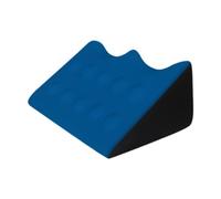 Baoblaze Cuscino a Cuneo per Letto, Cuscino Massaggiante per Poggia Gambe, Comodo Supporto per La Schiena, Cuscino per Sollevare Le Gambe per Dormire in Vita, Profondo Blu