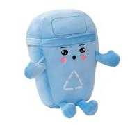 Baoblaze Cuscino Riciclabile Giocattolo Morbido Imbottito Bambola Peluche Decorazione Casa Materiale Poliestere Funzione Educativa Adatto Bambini Lettura Soggiorno Riposo, Blu