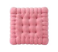 Baoblaze Cuscino Rotondo per Sedia Cuscino Seduta Cuscino Pavimento Cuscino Imbottito in Peluche con Finitura Trapuntata E Profilo Bilanciato Cotone PP Adatto, Rosso, 40 40cm