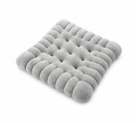 Baoblaze Cuscino Rotondo per Sedia Cuscino Seduta Cuscino Pavimento Cuscino Imbottito in Peluche con Finitura Trapuntata E Profilo Bilanciato Cotone PP Adatto, Grigio, 40 40cm