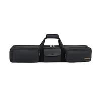 Baoblaze Custodia Biliardo Porta Stecca Borsa Porta Cues Tracolla Organizer Protettiva in Tessuto Oxford E Pelle con Spazi per Gessetti E Accessori Adatta a Sala Gioco E Viaggio, Array, Nero