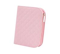 Baoblaze Custodia per Uncinetti Portatile, Leggera, con Cerniera, Facile Da Tenere, Elegante, con Tasche a Rete, Custodia Vuota per Vari Uncinetti, Rosa
