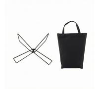 Baoblaze Custodia Pieghevole per Ripostiglio Supporto Pieghevole Staffa Pieghevole Base Portatile Telaio Metallico con Borsa con Manici per il Trasporto , Nero , Grande
