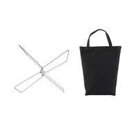 Baoblaze Custodia Pieghevole per Ripostiglio Supporto Pieghevole Staffa Pieghevole Base Portatile Telaio Metallico con Borsa con Manici per il Trasporto , Argento , Grande