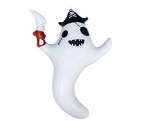 Baoblaze Decorazione a Palloncino Fantasma, Ornamento Gonfiabile da Appendere al Festival, per Compleanno, Giardino, Cortile, Fantasma dal Cappello Nero