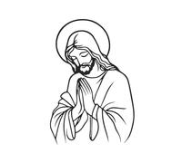 Baoblaze Decorazione da appendere alla parete di Gesù, decorazione artistica da parete alla moda, silhouette decorativa per interni, esterni, studio, cortile