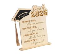 Baoblaze Decorazioni per Regali di laurea Ornamento con supporto Decorazione per la scuola superiore per la el 2026 Decorazione per la, Style a