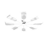 Baoblaze Deflettore per bocchetta di ventilazione a soffitto del condizionatore d'aria centrale, guida del, ventilatore riutilizzabile, facile da, 8 Lame Trasparenti