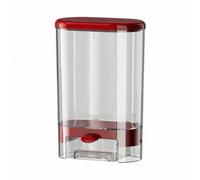 Baoblaze Dispenser per Cereali da Parete Ermetico | Trasparente, Contenitore per Cereali con Pulsante, Ordinato, Dosatore Riso a, ripostiglio, Rosso, 2.3L