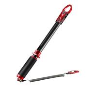 Baoblaze Dispositivo di Controllo Pesca Pinza Pesce Pinza Labiale Attrezzo Presa con Testa a Morsa Presa Forte Corda a Spirale E Clip Metallo Corpo 39 Cm , Rosso