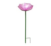 Baoblaze Distributore d'Acqua per Uccelli, Stazione di Abbeveraggio, Fontana in Metallo per Giardino, Rosa