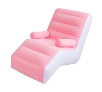 Baoblaze Divano Pieghevole, Poltrona Lounge Gonfiabile con braccioli, Seduta, Lettino da Gioco per Giochi per Interni ed Esterni, Adulti, Rosa