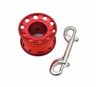 Baoblaze Diving Reel Bobina Subacquea Mulinello Sub Rotella Immersione Spool Sub Filo Piatto Ordinato E Resistenza Alla Corrosione Marina Adatto per Immersioni in Grotta Relitti, Rosso, 15M