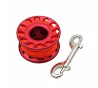 Baoblaze Diving Reel Bobina Subacquea Mulinello Sub Rotella Immersione Spool Sub Filo Piatto Ordinato E Resistenza Alla Corrosione Marina Adatto per Immersioni in Grotta Relitti, Rosso, 30M