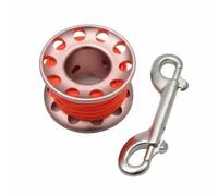 Baoblaze Diving Reel Bobina Subacquea Mulinello Sub Rotella Immersione Spool Sub Filo Piatto Ordinato E Resistenza Alla Corrosione Marina Adatto per Immersioni in Grotta Relitti, Oro Rosa, 15M