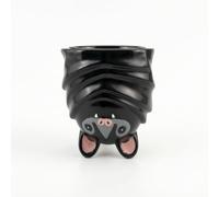 Baoblaze Engine Mug da Caffè Bicchiere Tazza da Tè in Resina con Notturna Scolpita E Finitura Nera Tazza a Cavità Unica E Bordo Largo Adatta per Bevande Quotidiane in Dormitorio