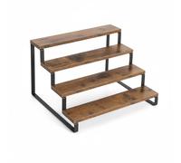 Baoblaze Espositore Multilivello Scaffale Ripiano Organizzatore Alzata Step a Più Piani Che Ottimizzano lo Spazio E Mettono in Risalto Ogni Elemento Legno E, color to 2