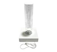 Baoblaze Espositore per test di impermeabilità per orologi con tubo trasparente in acrilico leggero, supporto multifunzionale per orologi per negozi, banconi, Bianco