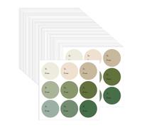 Baoblaze Etichette adesive per Regali, 300 Pezzi, Etichette Rotonde Colorate per Regali, con Nome per Natale, Feste, Matrimoni, Compleanni, Set a