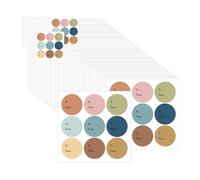 Baoblaze Etichette adesive per Regali, 300 Pezzi, Etichette Rotonde Colorate per Regali, con Nome per Natale, Feste, Matrimoni, Compleanni, Set C