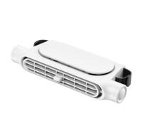 Baoblaze Fan Ventola per Schienale Auto Ventilatore Sedile Posteriore Ventilatore Ventola Direzionale a Tre Velocità Design a Basso Profilo Adatto a Famiglie, Bianco