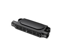 Baoblaze Fan Ventola per Schienale Auto Ventilatore Sedile Posteriore Ventilatore Ventola Direzionale a Tre Velocità Design a Basso Profilo Adatto a Famiglie, Nero